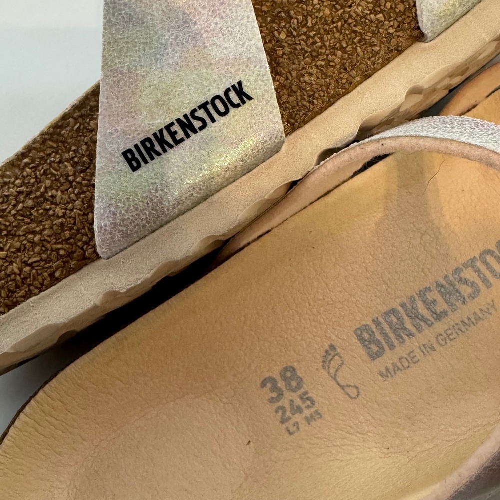 Birkenstock Franca Iridescent Opal Birko-Flor Sandals Womens 38 L7 M5